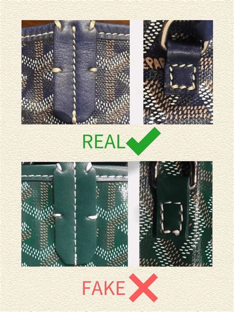 spot a fake goyard|inside Goyard tote.